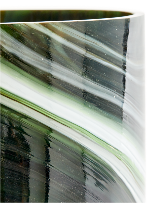 Pols Potten Gemarmerde Glazen vaas M