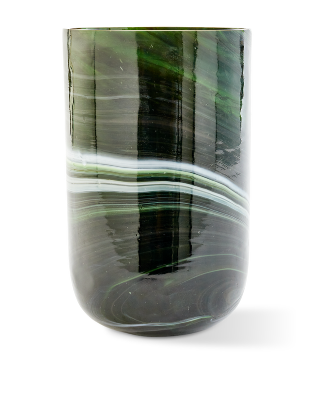 Pols Potten Gemarmerde Glazen vaas M