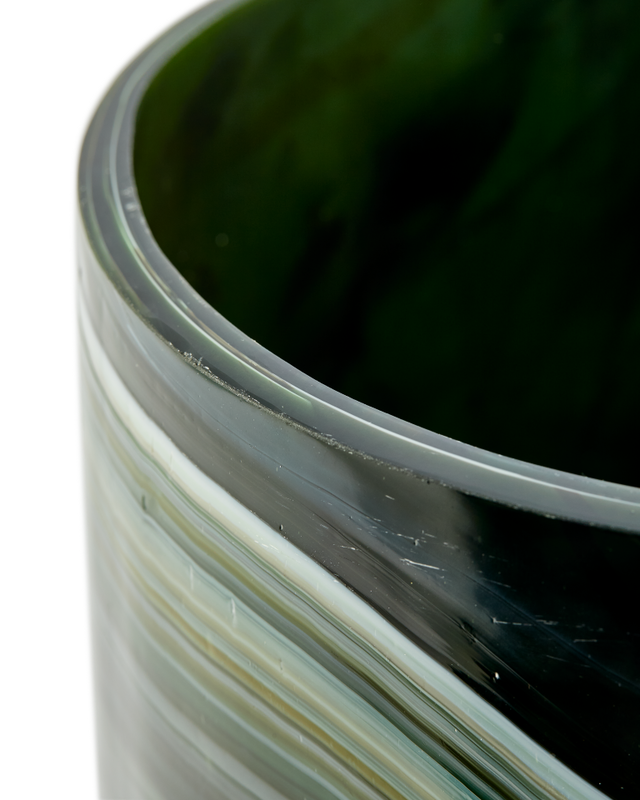 Pols Potten Gemarmerde Glazen vaas L