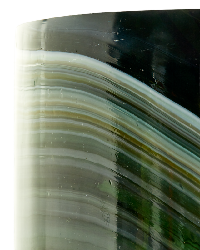 Pols Potten Gemarmerde Glazen vaas L