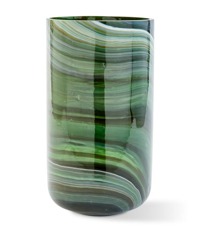 Pols Potten Gemarmerde Glazen vaas L