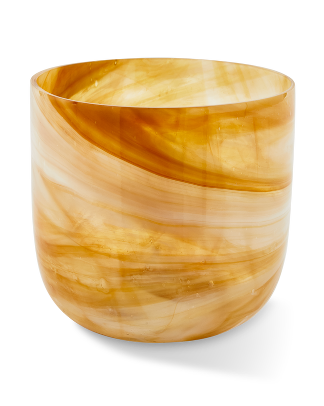 Pols Potten Gemarmerde Glazen vaas S