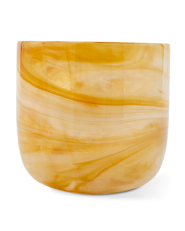 Pols Potten Gemarmerde Glazen vaas S