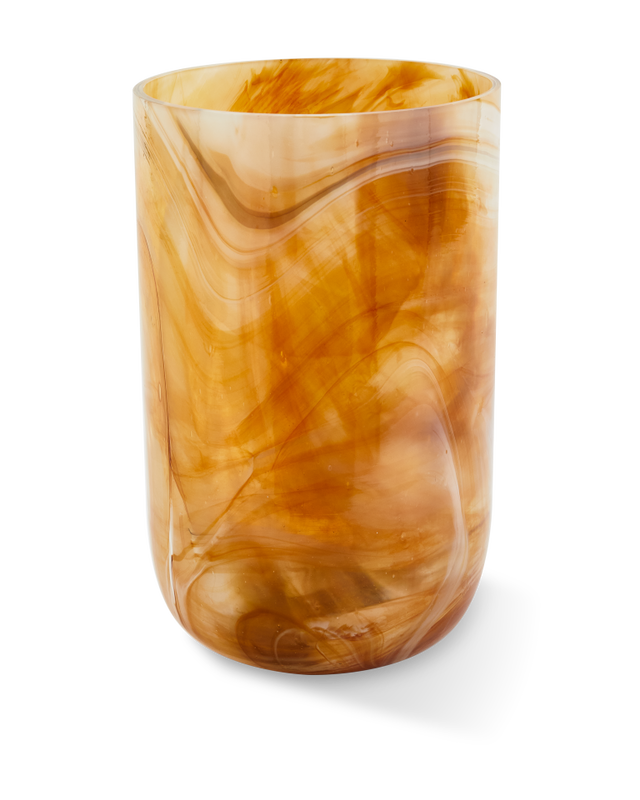 Pols Potten Gemarmerde Glazen vaas M