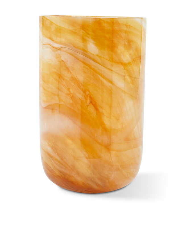 Pols Potten Gemarmerde Glazen vaas M