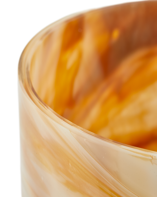 Pols Potten Gemarmerde Glazen vaas L