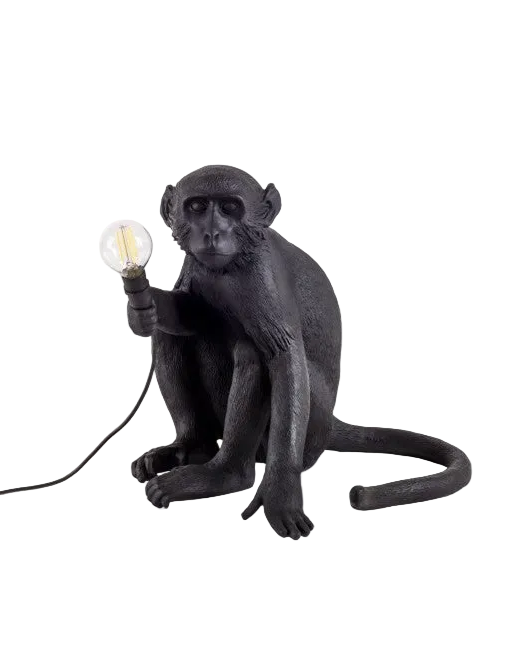 Seletti Aaplamp Sitting zwart