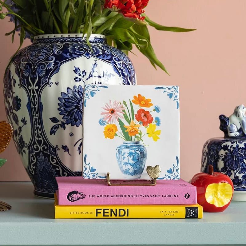 StoryTiles A Vase with Love & Bliss tegeltje - Kavel 84