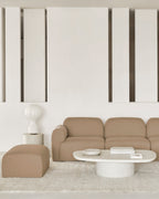 Ethnicraft Bulky modulaire sofa zitbank met rechterarm - Kavel 84