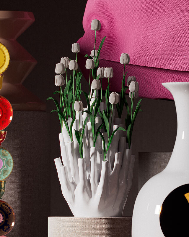 Pols Potten Koraal vaas 50 tulpen