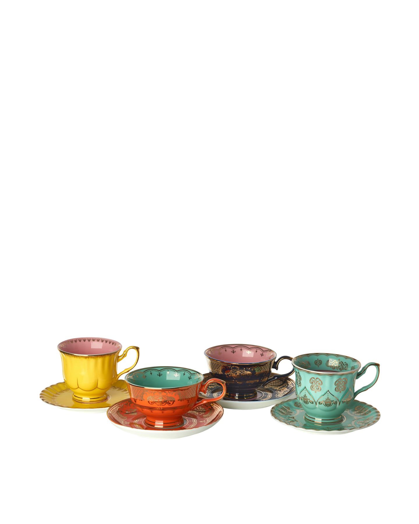 Pols Potten Kleurrijke Theeset Grandpa