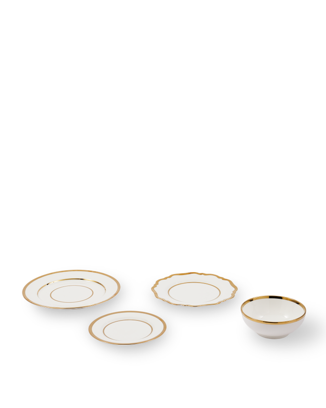 Pols Potten Golden Finds borden en schalen set