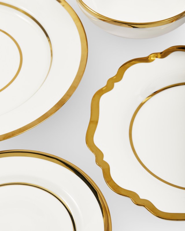 Pols Potten Golden Finds borden en schalen set