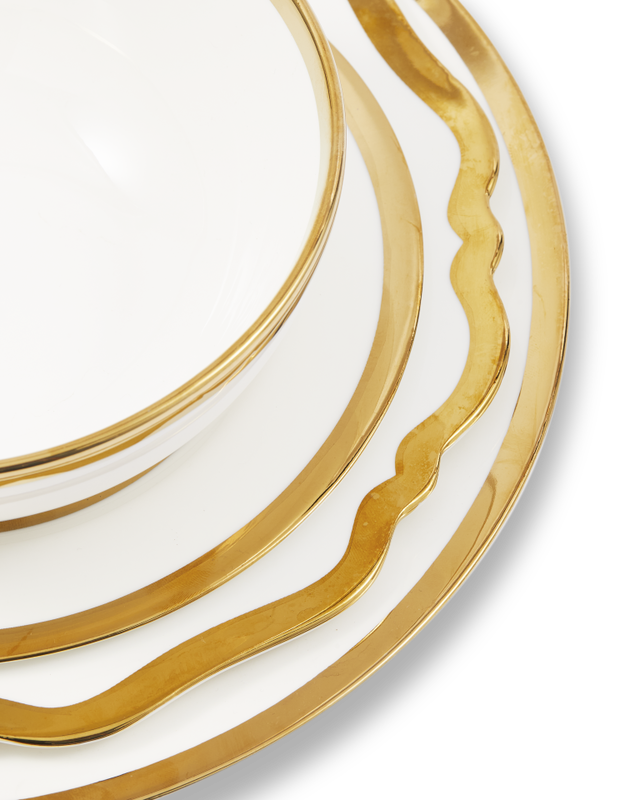 Pols Potten Golden Finds borden en schalen set