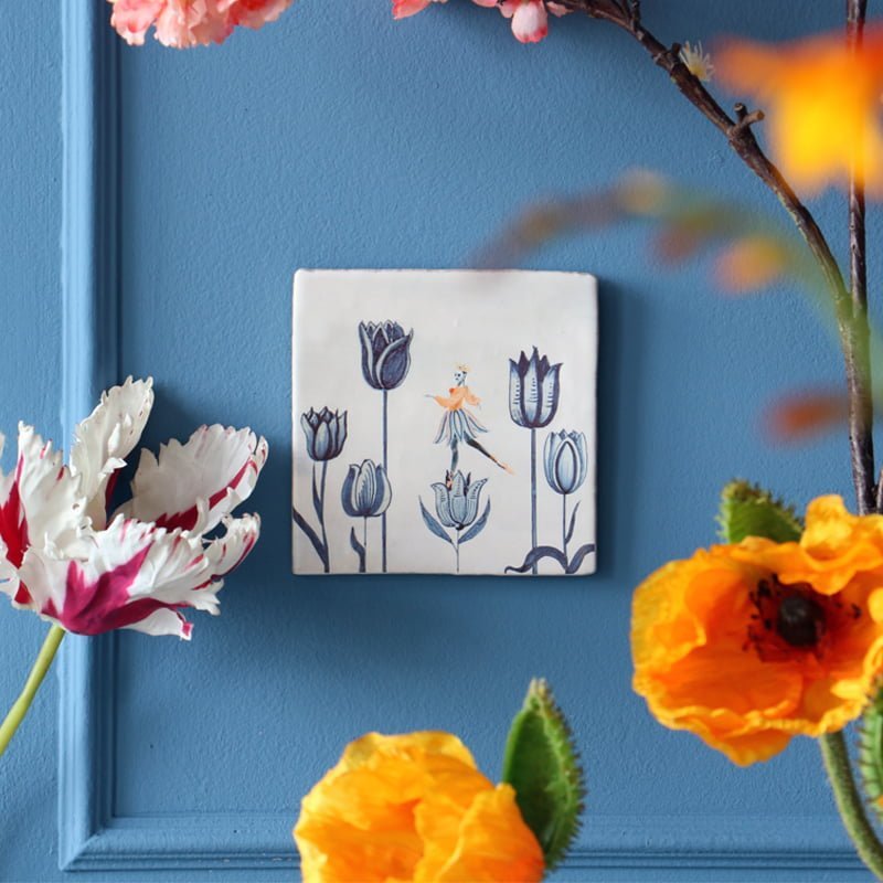 StoryTiles Tulpenliefde tegeltje