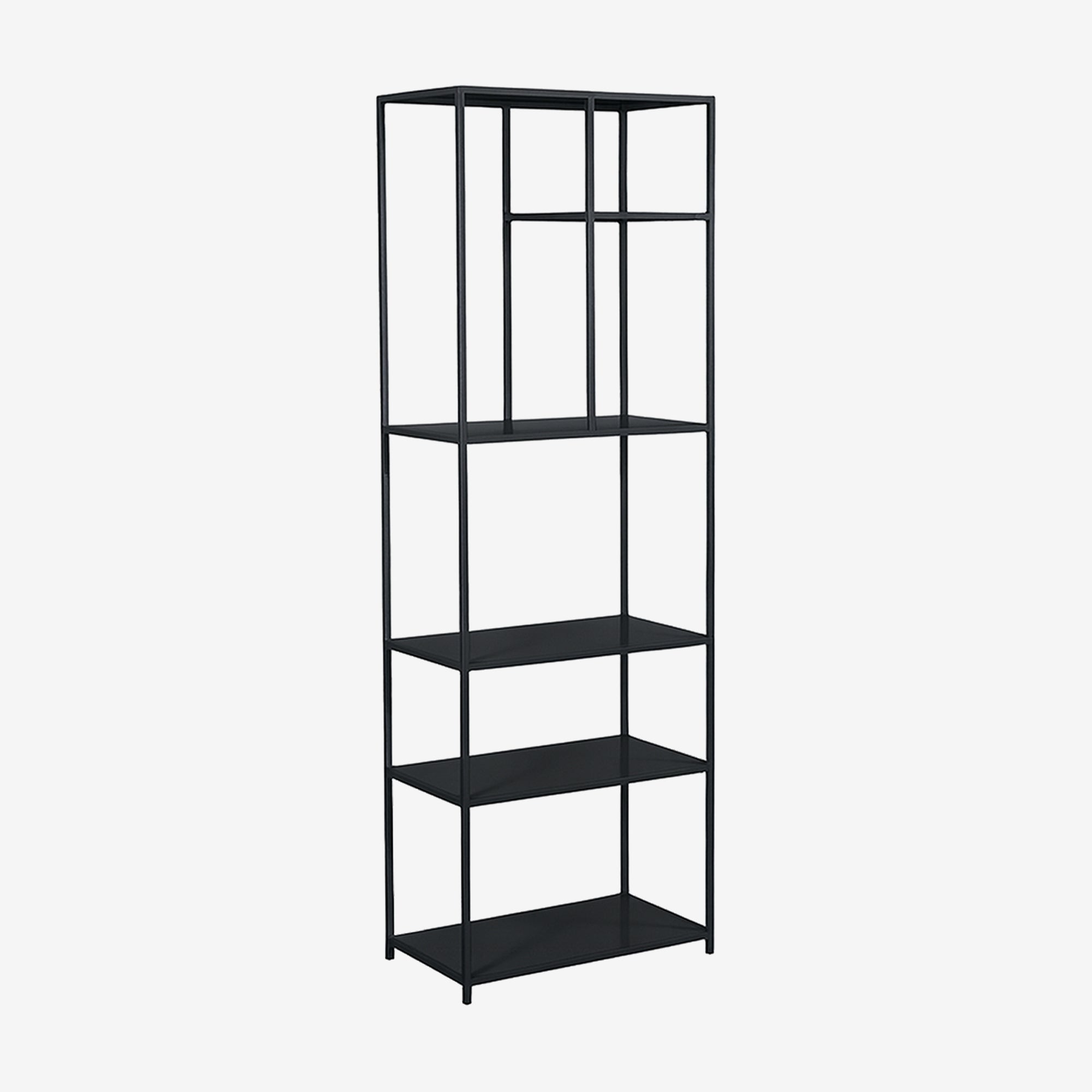 New Routz wandkast Boston in de kleur zwart, schuin aanzicht