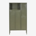 New Routz wandkast Springfield in de kleur olijfgroen, voor aanzicht