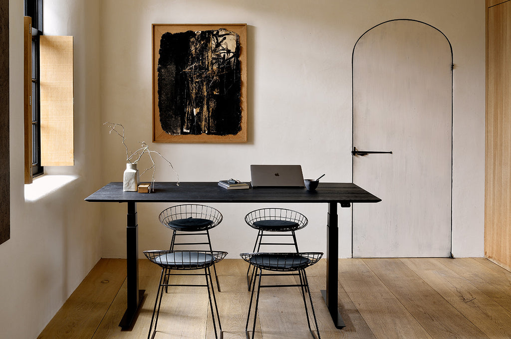 Ethnicraft verstelbaar bureau Bok