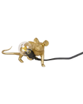 Seletti mouselamp liggend goud