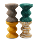 Pols Potten Greenish Soft Zig Zag stool
