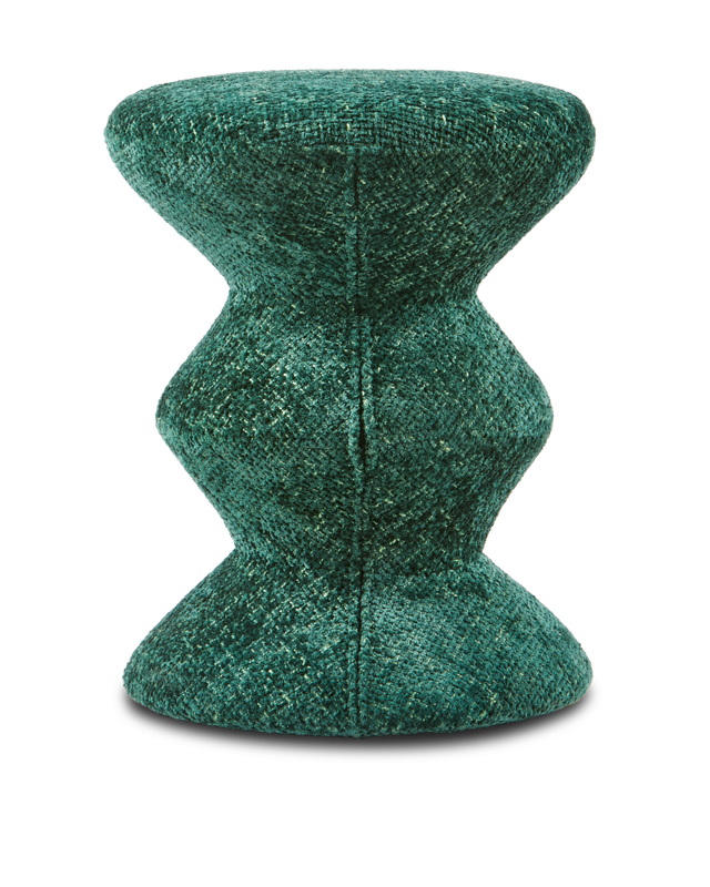 Pols Potten Greenish Soft Zig Zag stool