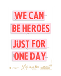 Studio Boot poster We Can Be Heroes, Just for One Day