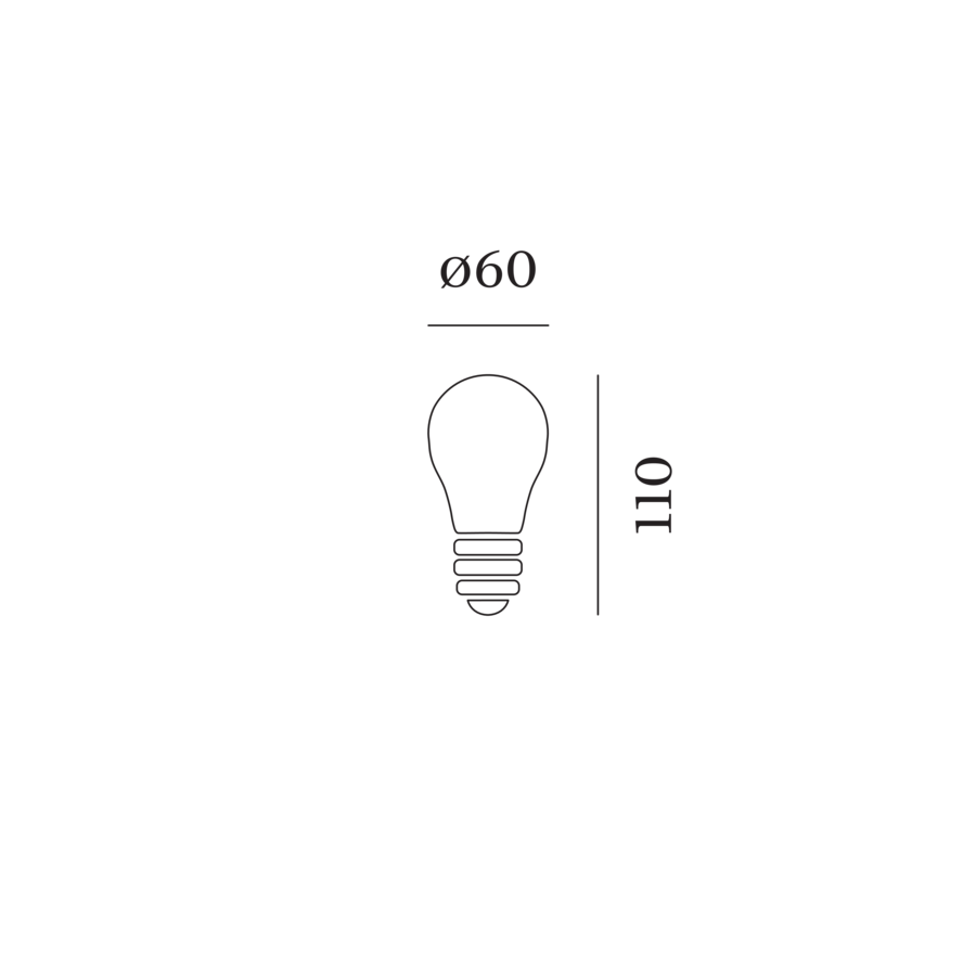 Wever & Ducré A60 LED lamp 2700 K