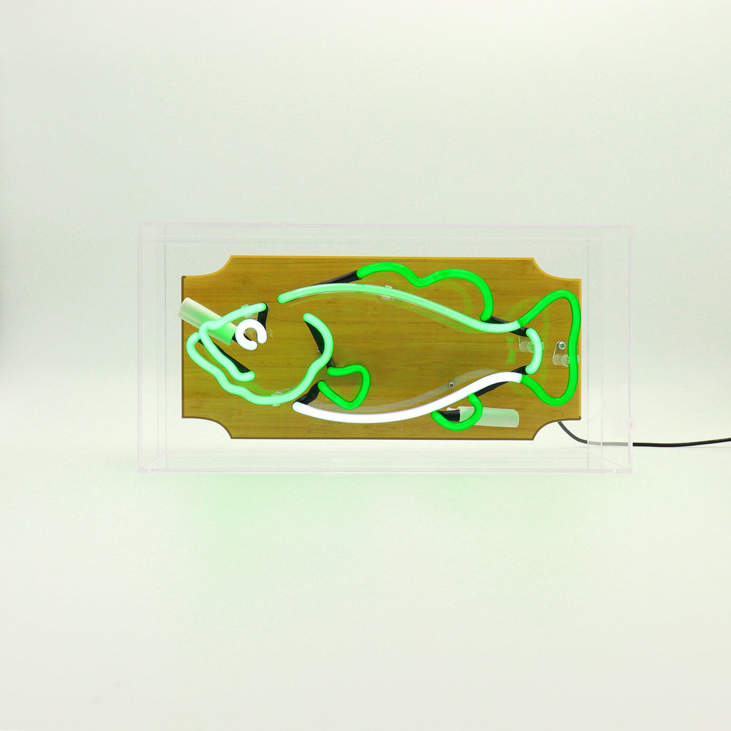 Glazen Neon Sign Fish - Kavel 84