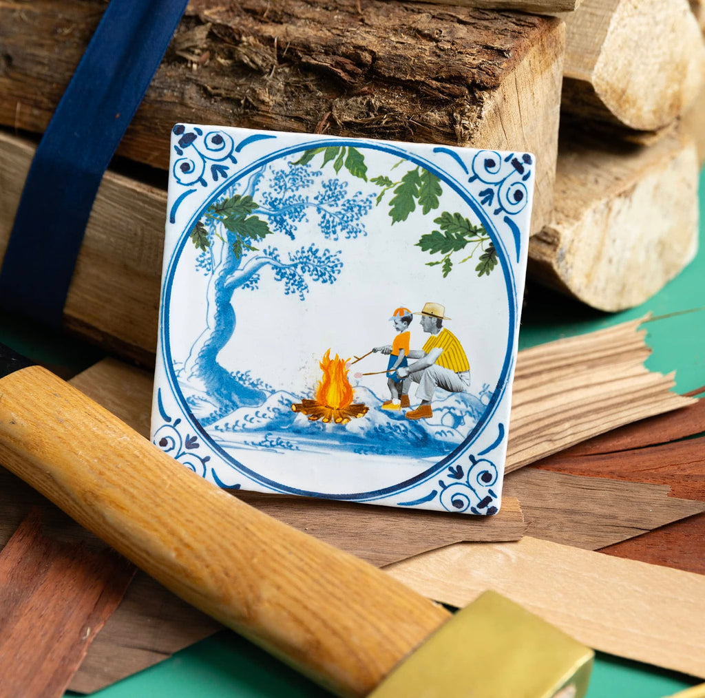 StoryTiles Quality Time at the Campfire tegeltje - Kavel 84