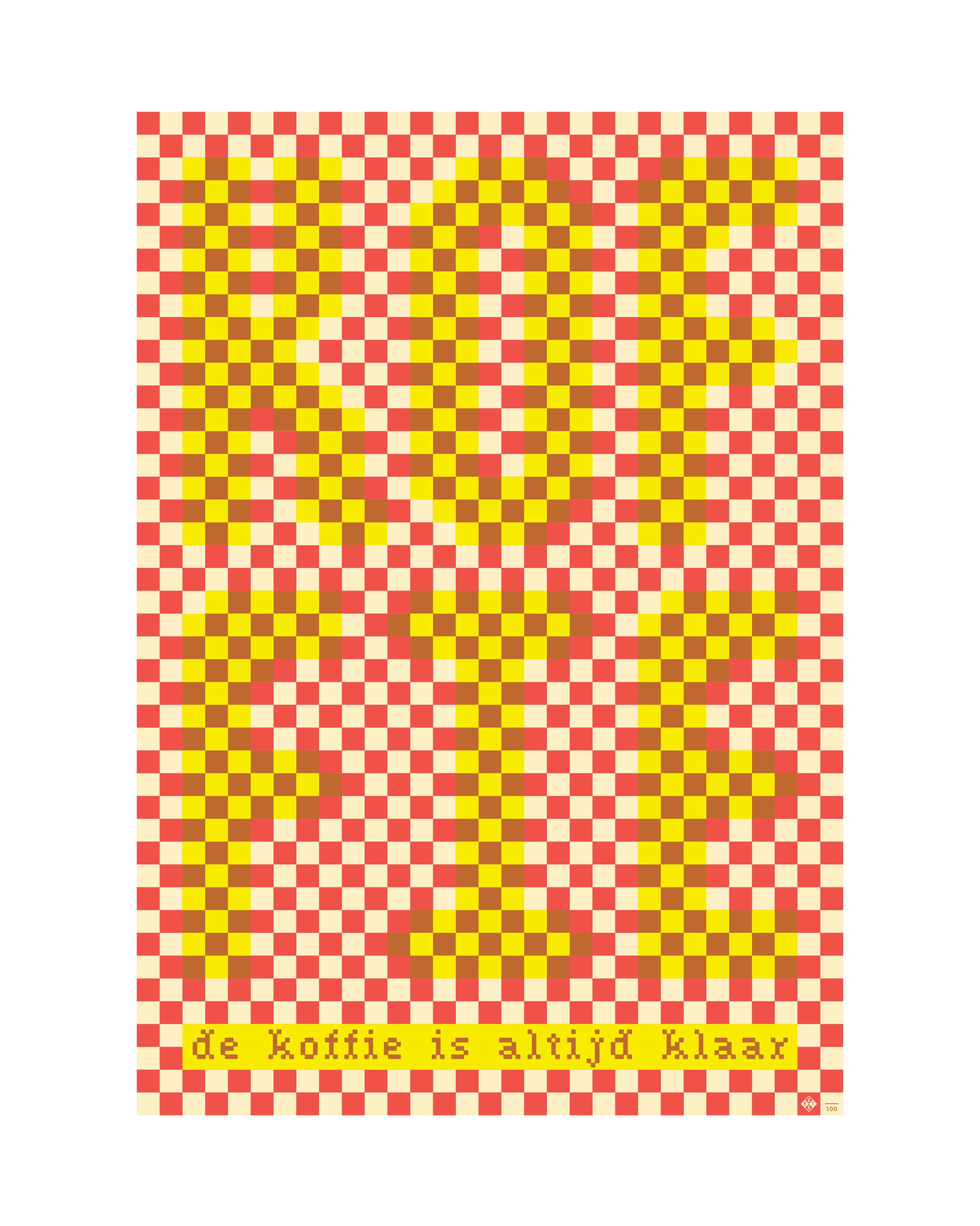 Studio Boot poster De koffie is Altijd Klaar