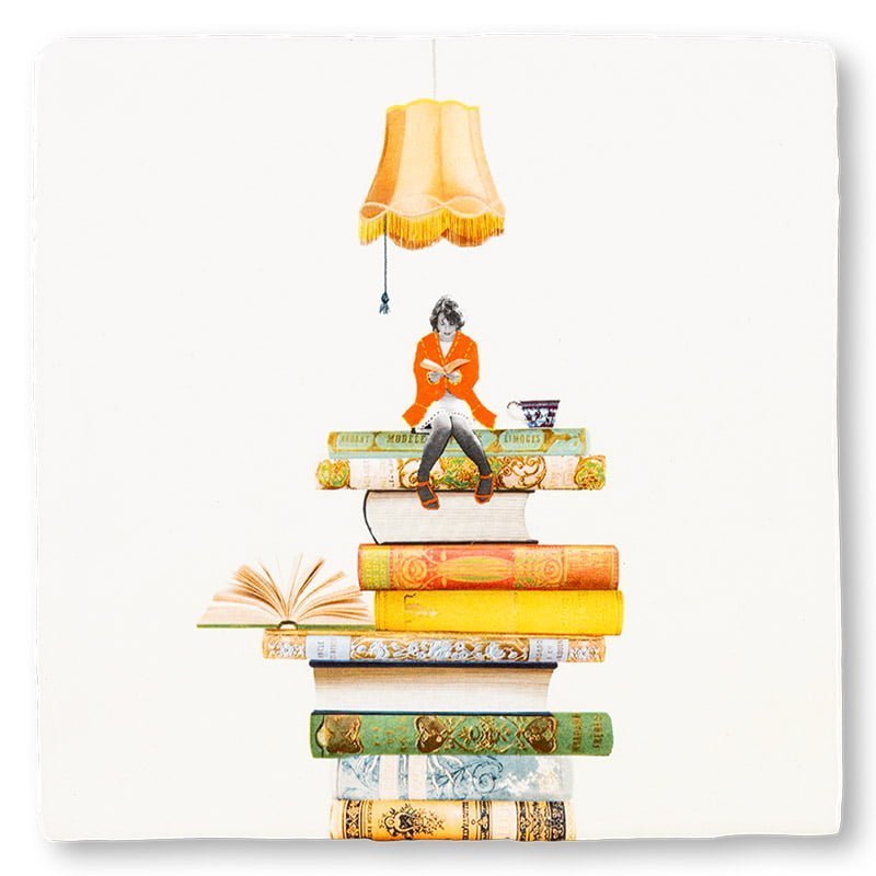 StoryTiles Boekenwurm tegeltje