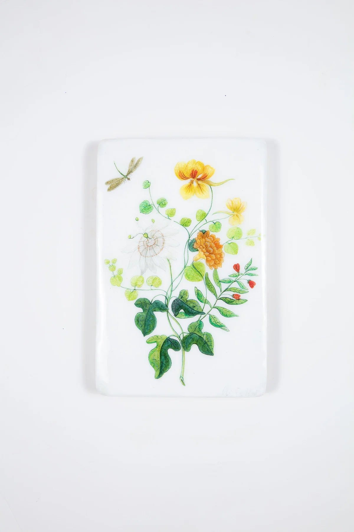 StigerWoods wooden tile Still Life Flowers