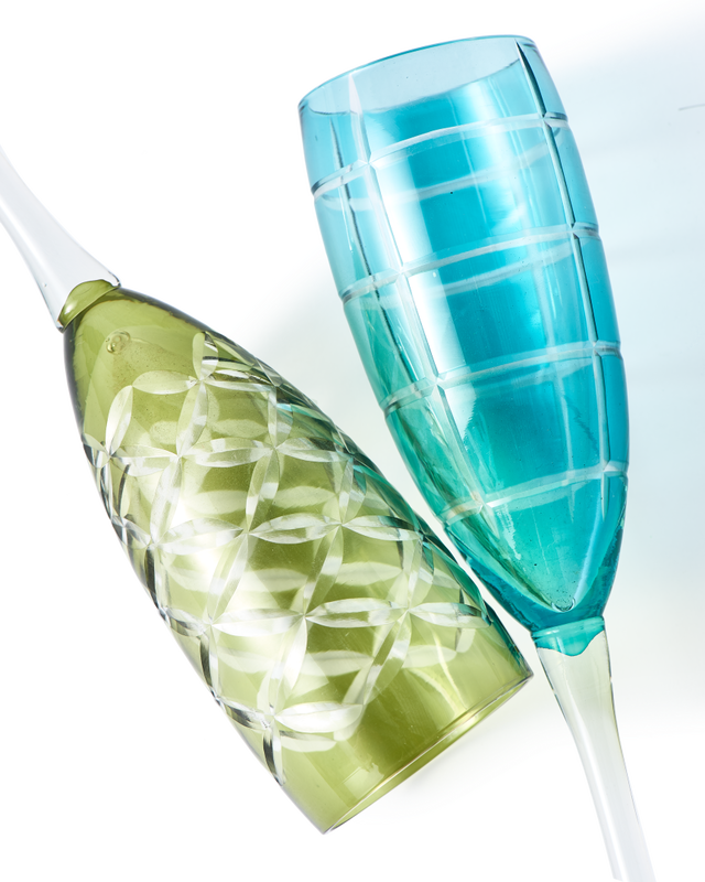 Pols Potten Champagneglazen Cuttings Kleurrijk