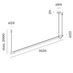 Wever & Ducré DARF hanglamp