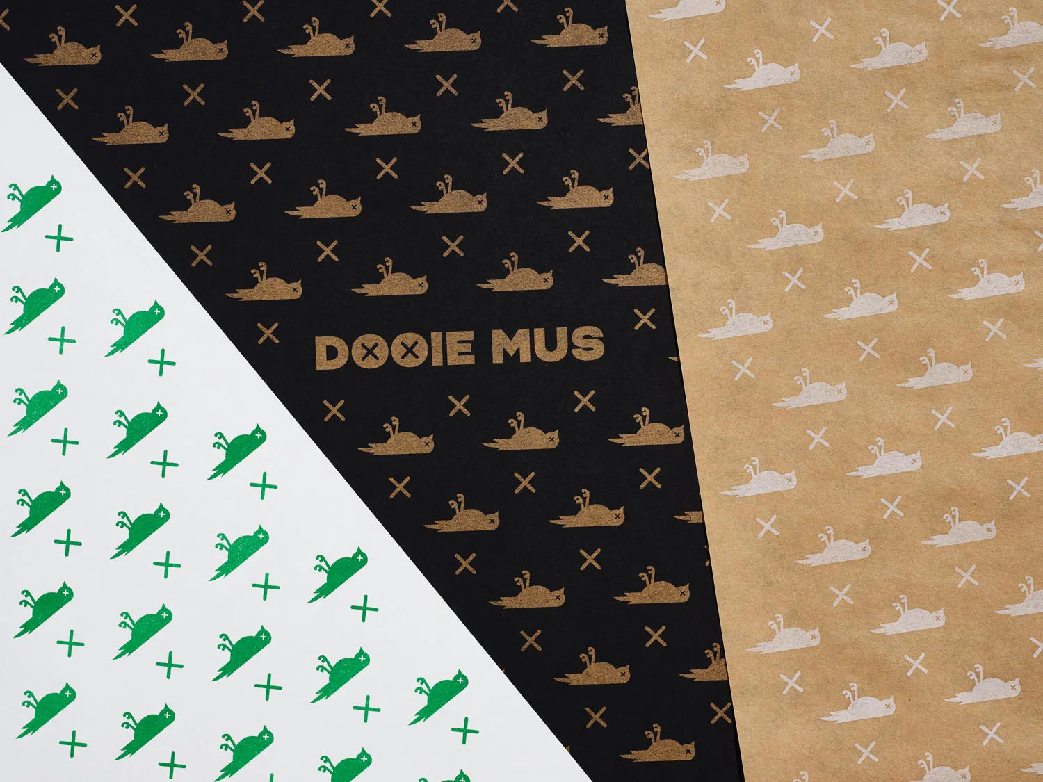 Dooie Mus cadeaupapier (3 vellen)