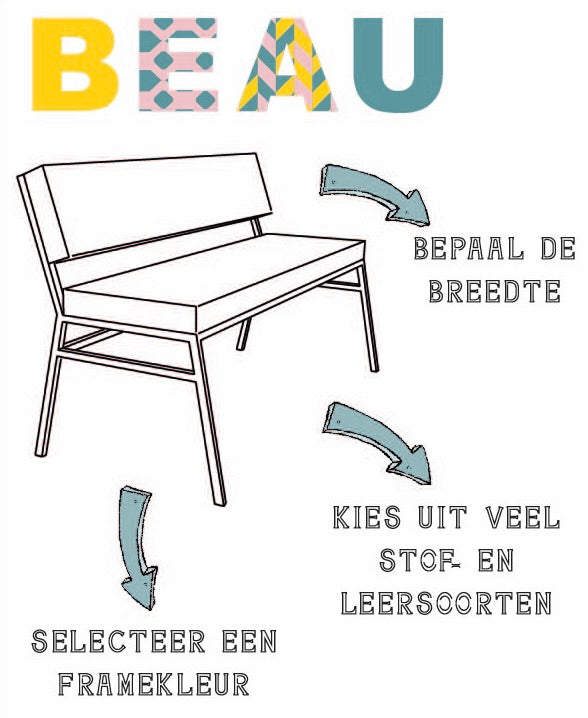 Eettafelbankje Beau