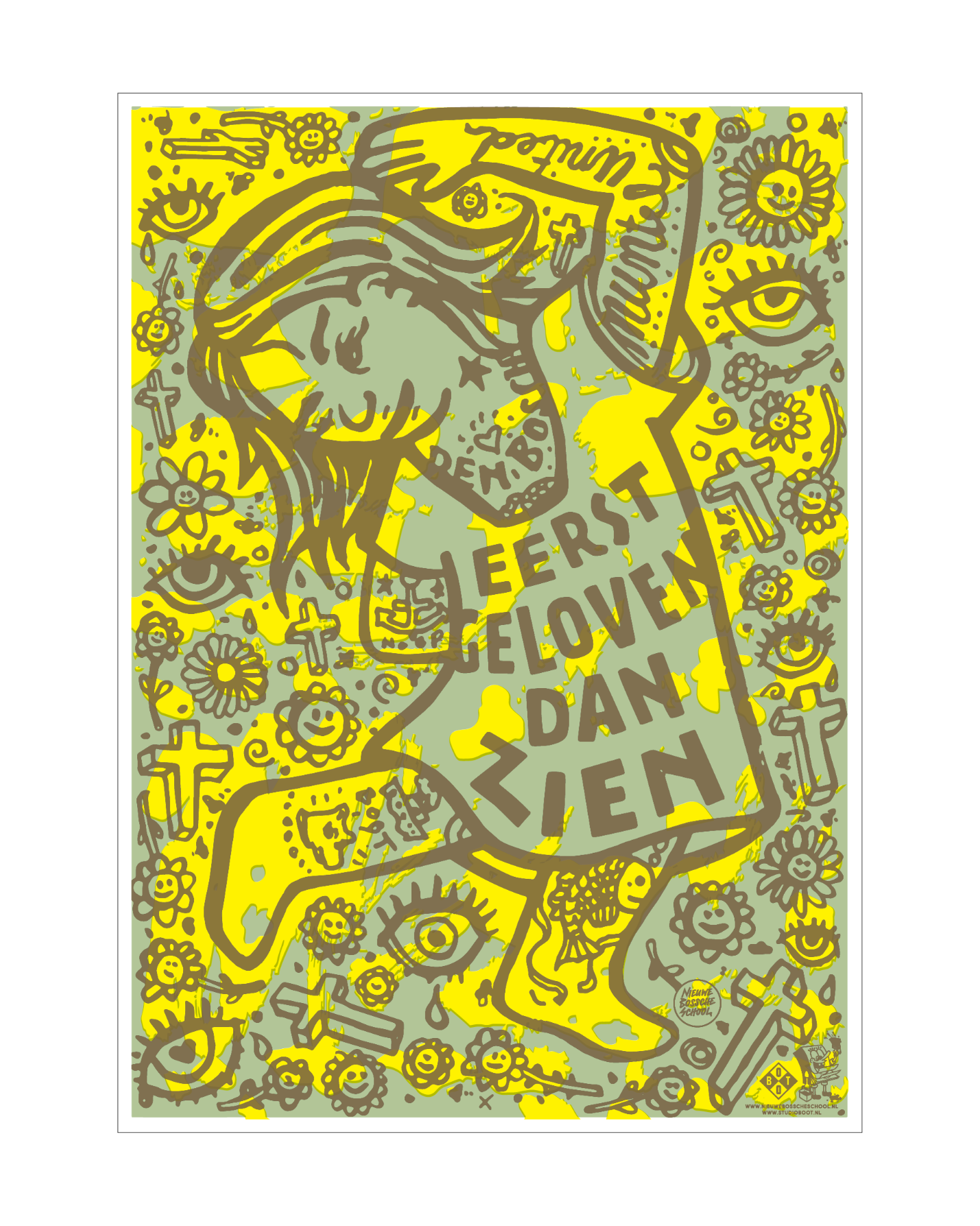 Poster Eerst Geloven dan Zien