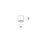 Wever & Ducré HEXO mini opbouwspot
