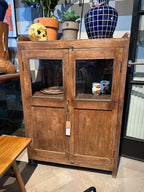 Houten vintage vitrinekast | Showroom Sale