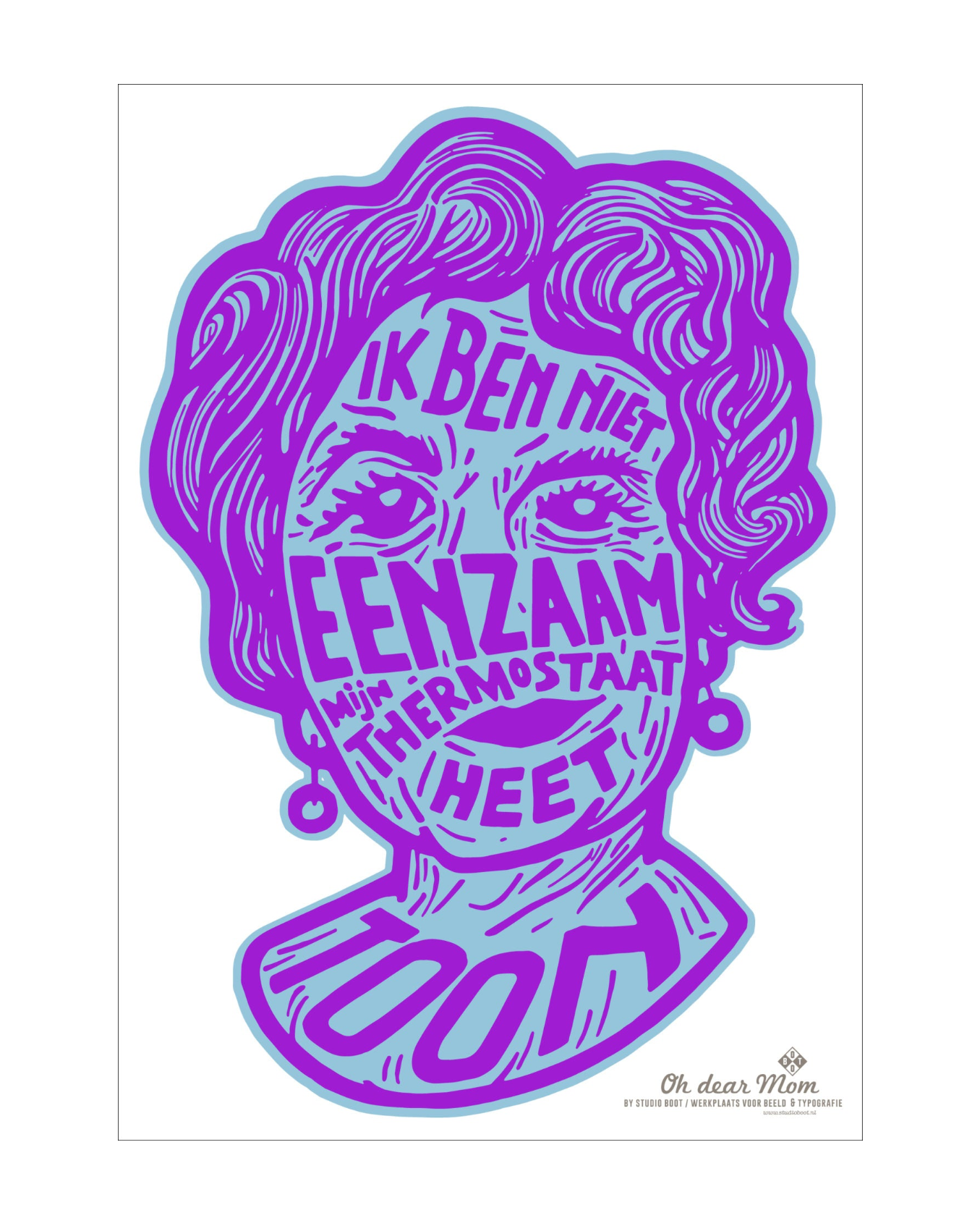 Poster Studio Boot NIET EENZAAM