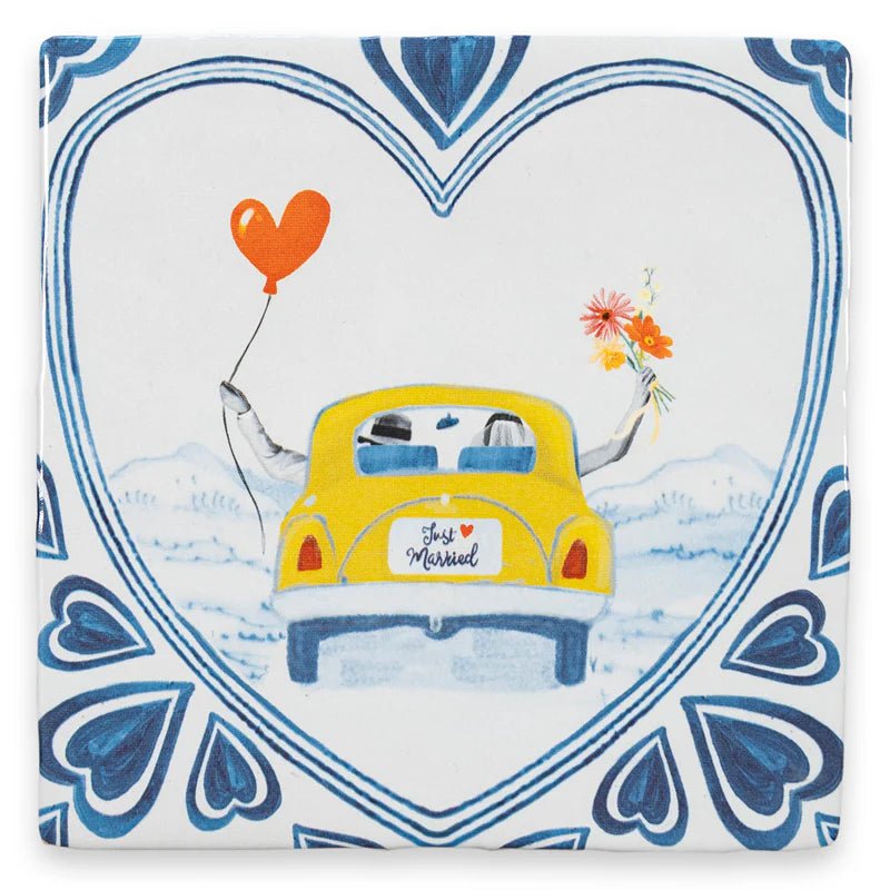 StoryTiles Just Married, Off We Go tegeltje - Kavel 84
