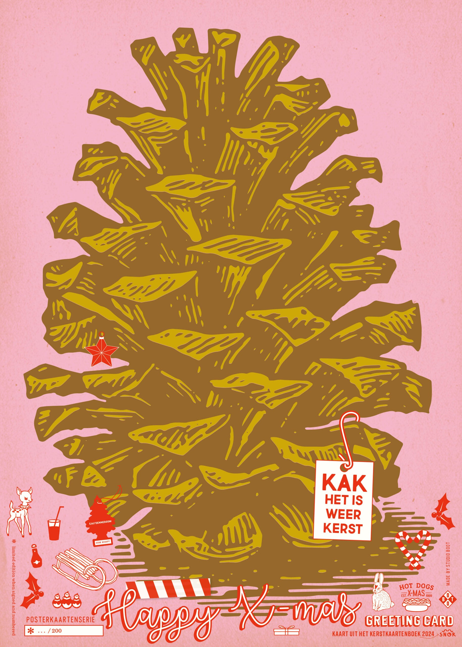 Studio Boot poster Kerstappel 2023