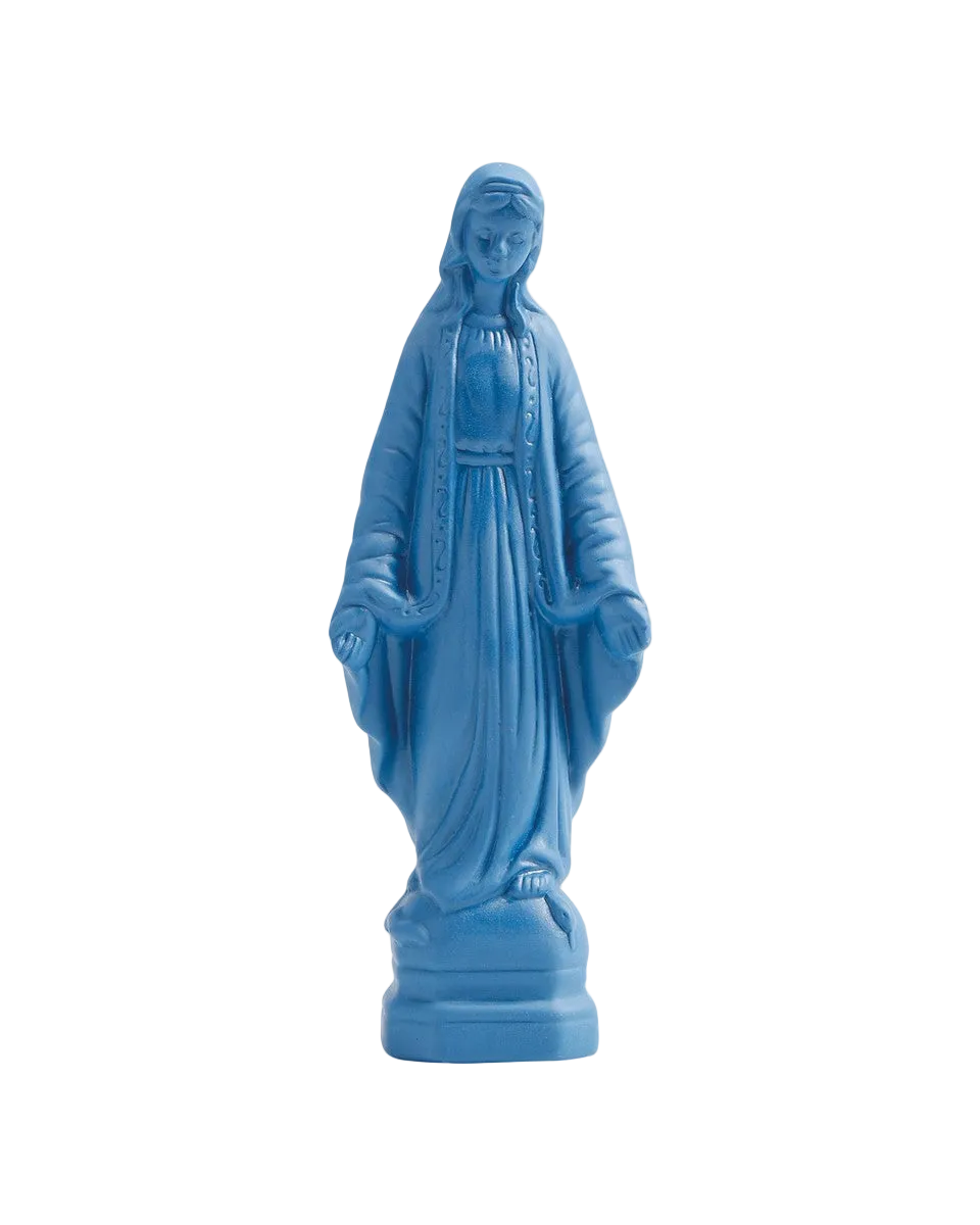 Heinen Delfts Blauw Decoratiebeeld Madonna