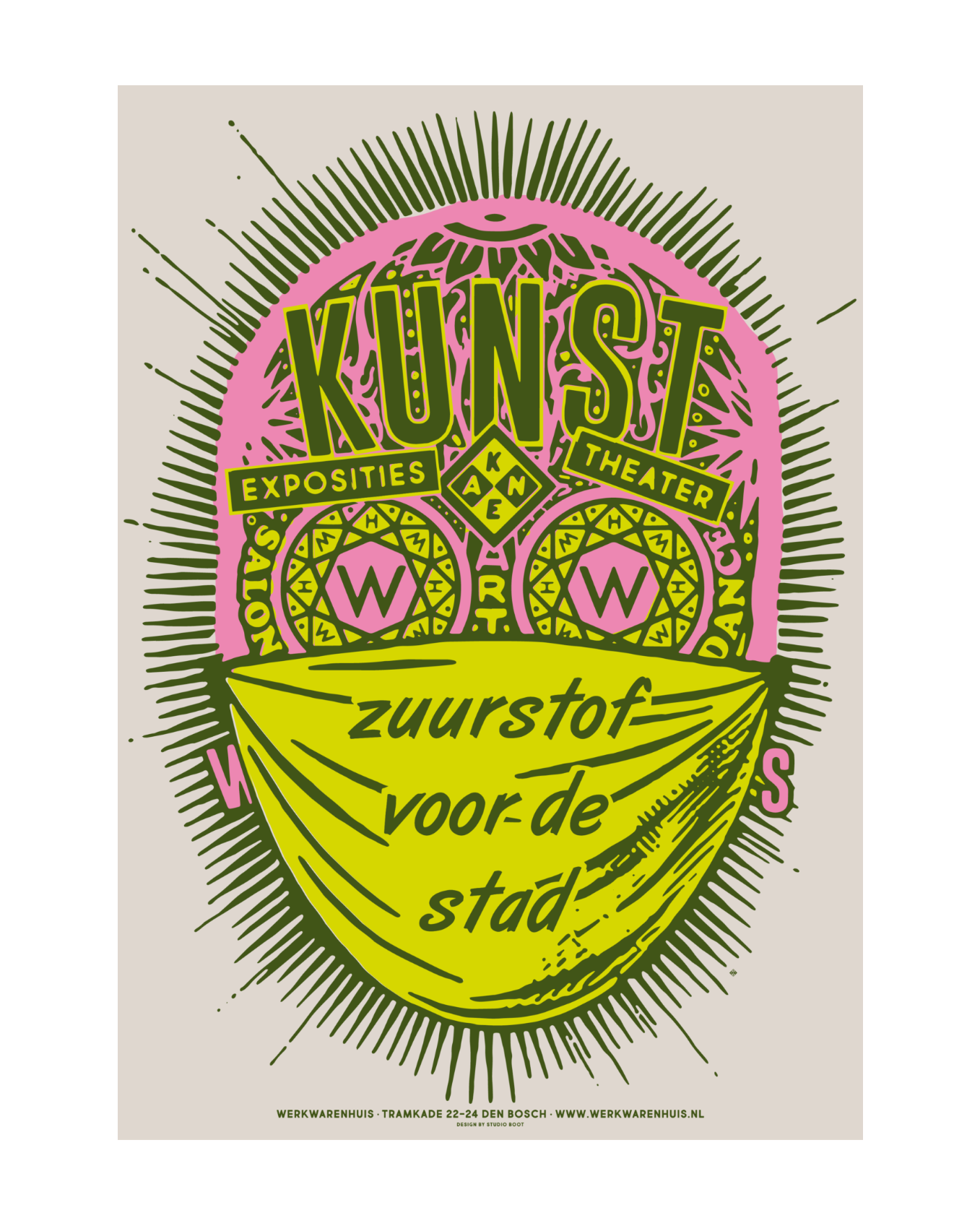 Studio Boot poster Kunst, zuurstof voor de stad