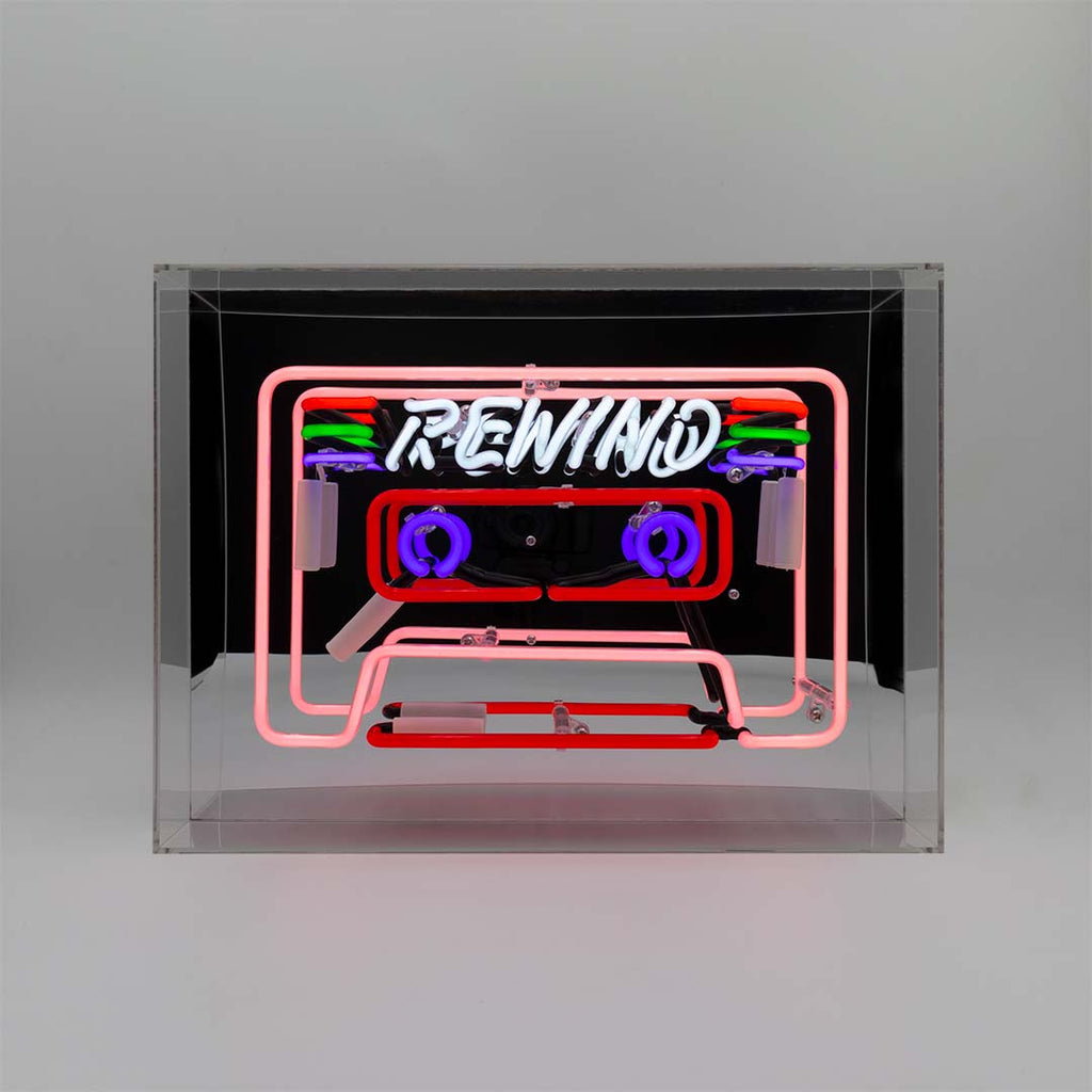 Glazen Neon Sign Cassette - Kavel 84