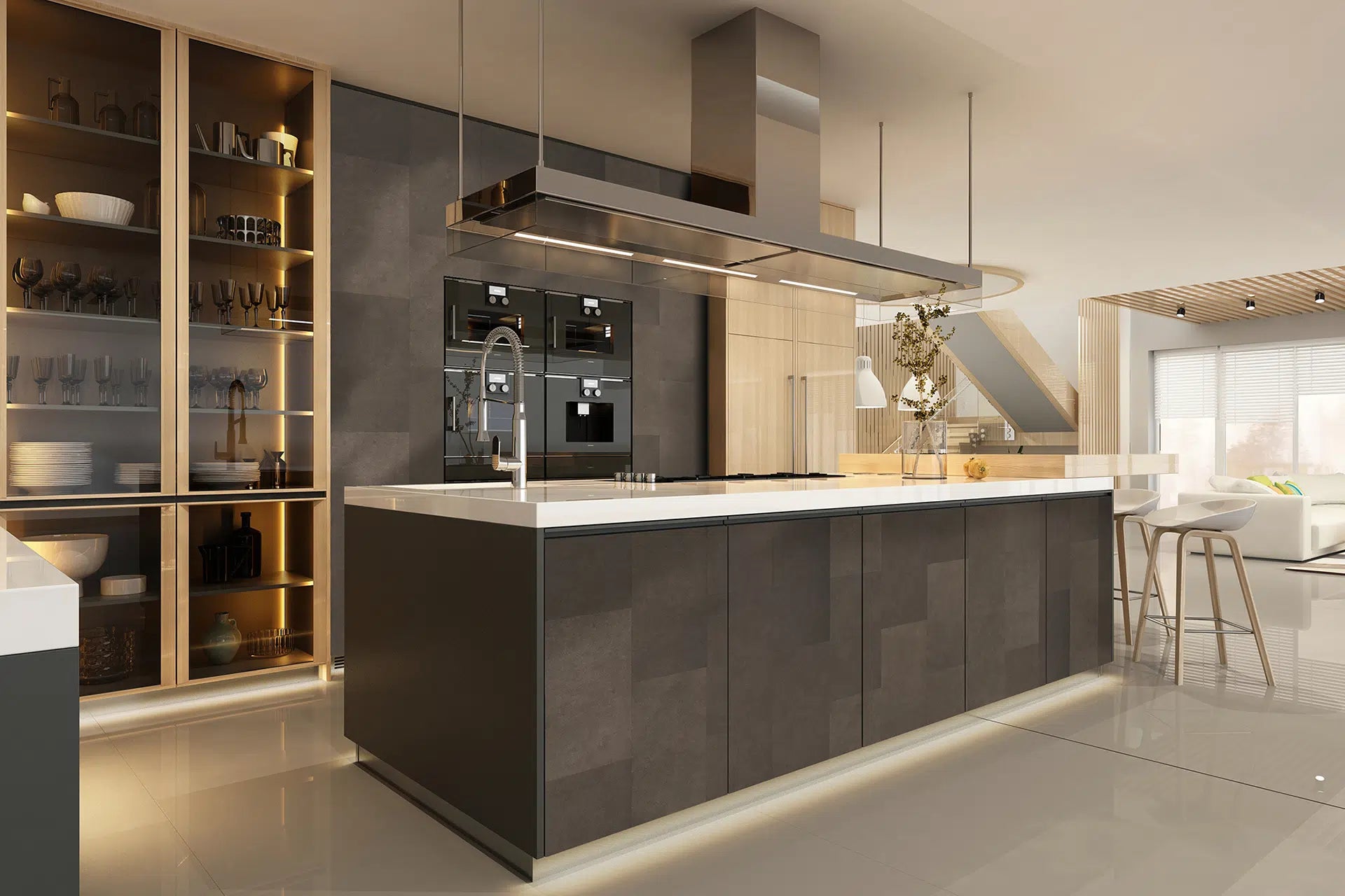 Enzo Pellini leren wandtegel Nature