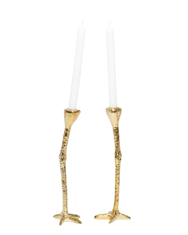 Long Legs kandelaar goud