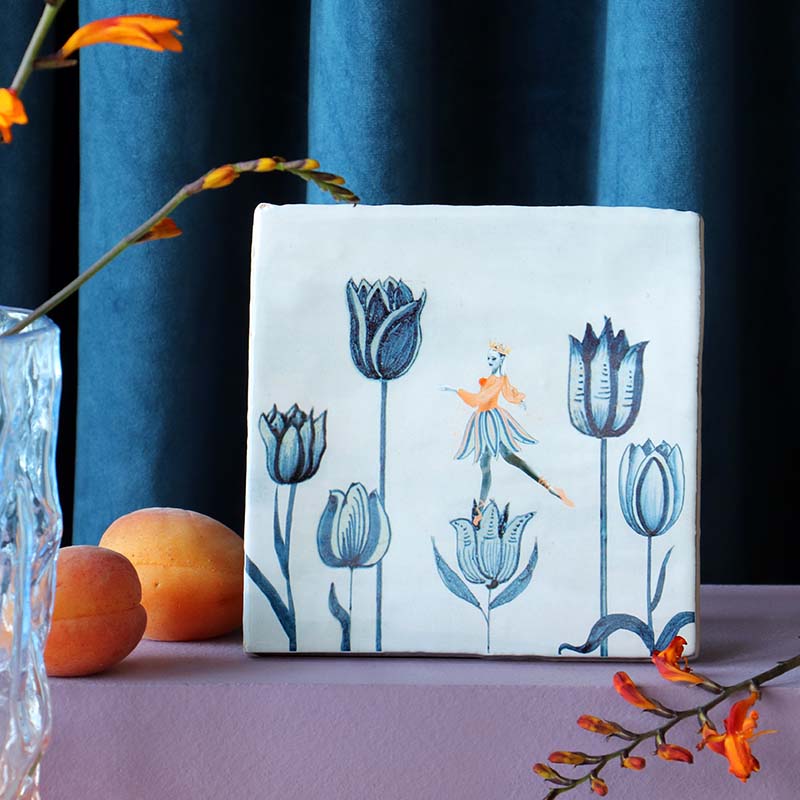 StoryTiles Tulpenliefde tegeltje