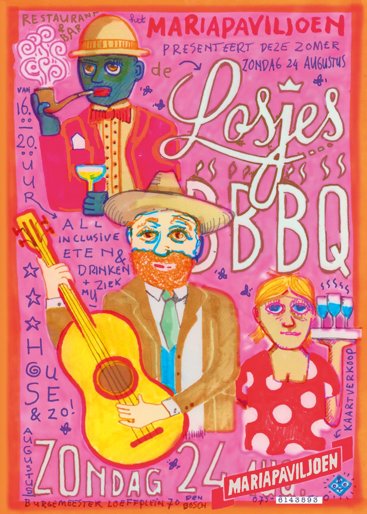 Studio Boot poster Mariapaviljoen BBQ Losjes