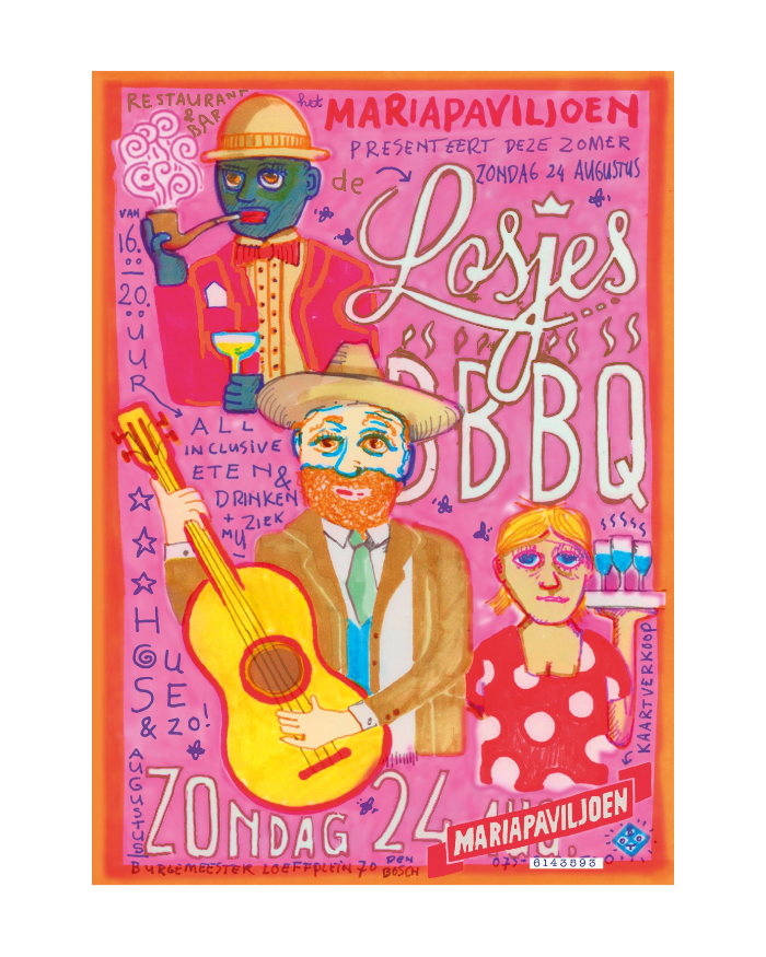 Studio Boot poster Mariapaviljoen BBQ Losjes